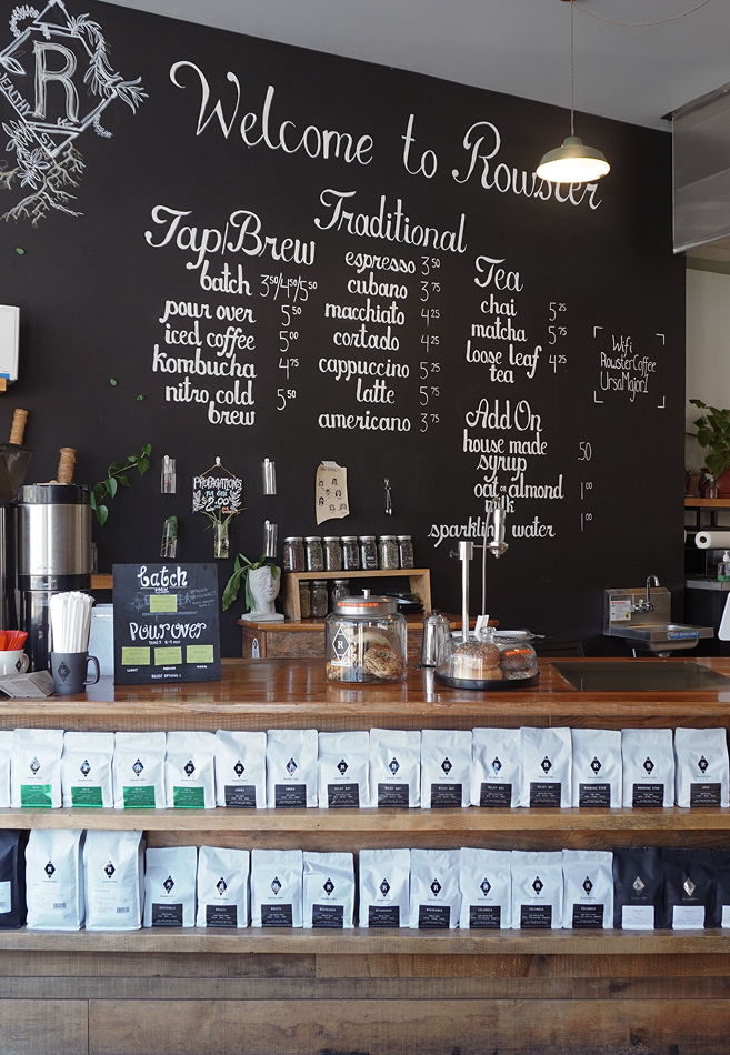 Rowster Coffee cafe on Wealthy Street